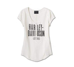 HARLEY-DAVIDSON WOMENS CALI HENLEY KNIT TOP