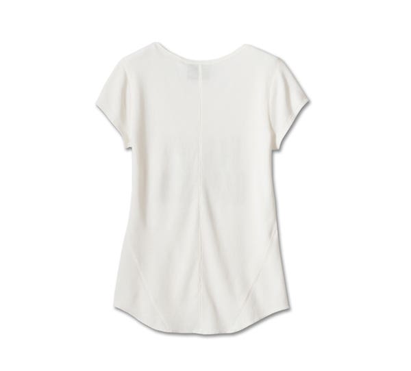HARLEY-DAVIDSON WOMENS CALI HENLEY KNIT TOP