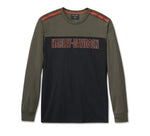HARLEY-DAVIDSON MENS H-D TECH LONG SLEEVE TEE