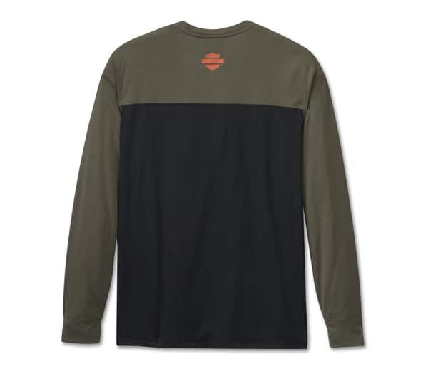 HARLEY-DAVIDSON MENS H-D TECH LONG SLEEVE TEE