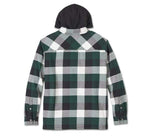 HARLEY-DAVIDSON MENS TRAVELER HOODED SHIRT JACKET