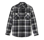 HARLEY-DAVIDSON MENS BAR & SHIELD FLANNEL SHIRT