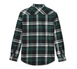 HARLEY-DAVIDSON MENS BAR & SHIELD FLANNEL SHIRT
