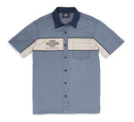 HARLEY-DAVIDSON MENS COLORBLOCK MECHANICS SHIRT