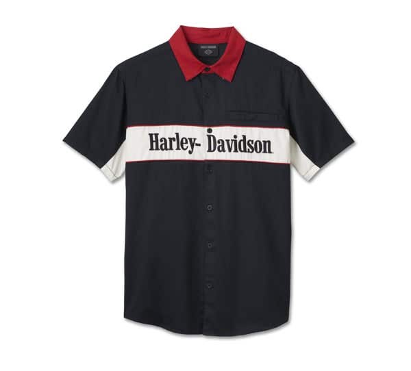 HARLEY-DAVIDSON MENS THE GARAGE MECHANIC SHORT SLEEVE SHIRT