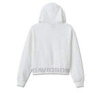 HARLEY-DAVIDSON WOMENS HARLEY-DAVIDSON CROPPED FULL ZIP HOODIE