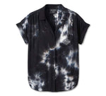 HARLEY-DAVIDSON WOMENS BAR & SHIELD TIE DYE BUTTON DOWN