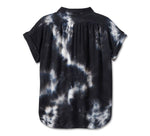 HARLEY-DAVIDSON WOMENS BAR & SHIELD TIE DYE BUTTON DOWN