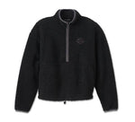 HARLEY-DAVIDSON WOMENS HARLEY-DAVIDSON SHERPA 1/4 ZIP