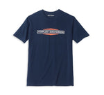 HARLEY-DAVIDSON MENS STACKED LOGO GRAPHIC TEE