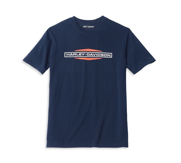 HARLEY-DAVIDSON MENS STACKED LOGO GRAPHIC TEE