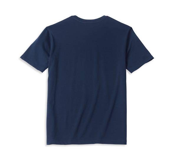 HARLEY-DAVIDSON MENS STACKED LOGO GRAPHIC TEE