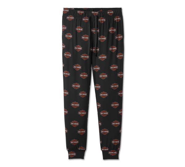 HARLEY-DAVIDSON WOMENS BAR & SHIELD LONG SLEEVE PAJAMA SET