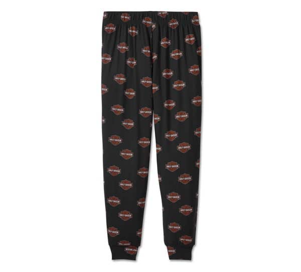 HARLEY-DAVIDSON WOMENS BAR & SHIELD LONG SLEEVE PAJAMA SET