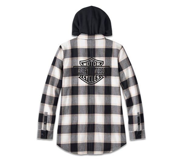 HARLEY-DAVIDSON WOMENS THRILL SEEKER TUNIC W/ REMOVABLE HOOD