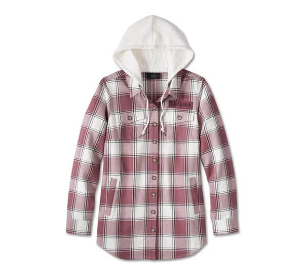 HARLEY-DAVIDSON WOMENS THRILL SEEKER TUNIC W/ REMOVABLE HOOD