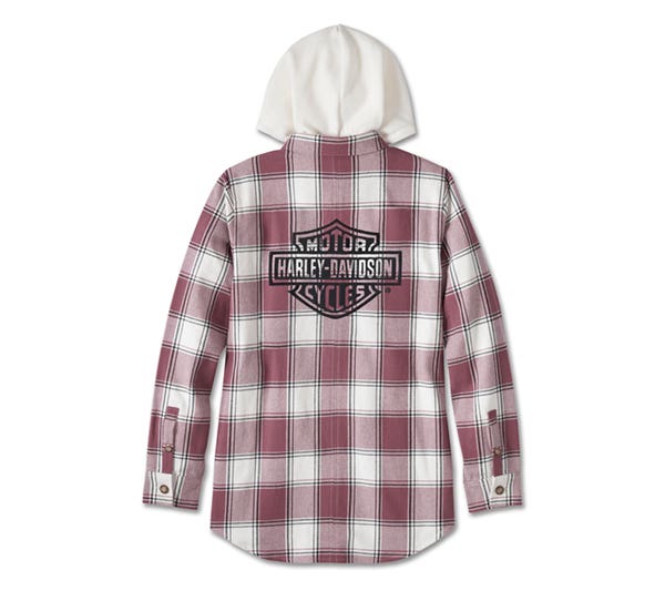 HARLEY-DAVIDSON WOMENS THRILL SEEKER TUNIC W/ REMOVABLE HOOD