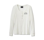 HARLEY-DAVIDSON WOMENS TIMELESS LONG SLEEVE HENLEY