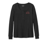 HARLEY-DAVIDSON WOMENS TIMELESS LONG SLEEVE HENLEY
