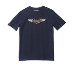 HARLEY-DAVIDSON MENS WINGED WILLIE G (TM) LOGO GRAPHIC TEE