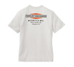HARLEY-DAVIDSON MENS STACKED GRAPHIC DOUBLE LOGO GRAPHIC TEE