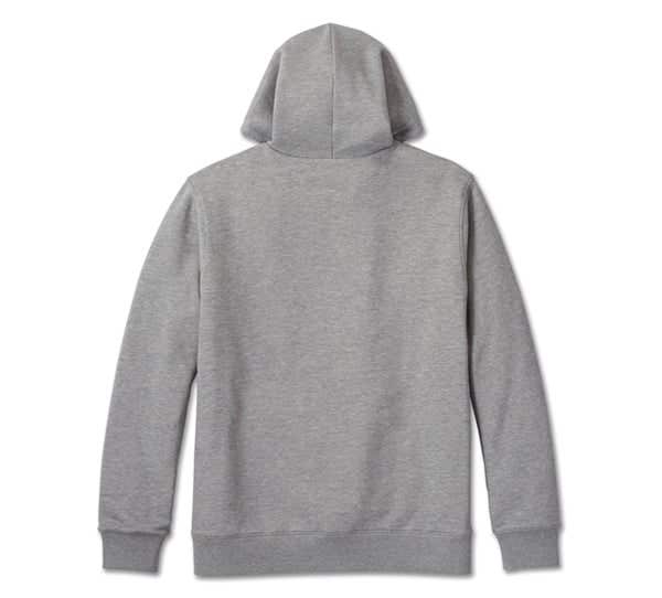 HARLEY-DAVIDSON MENS BAR & SHIELD LINED ZIP-UP HOODIE