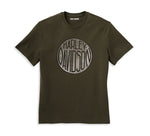 HARLEY-DAVIDSON MENS CIRCLE LOCK UP GRAPHIC TEE