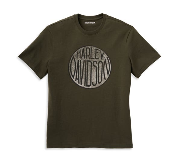 HARLEY-DAVIDSON MENS CIRCLE LOCK UP GRAPHIC TEE