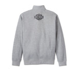HARLEY-DAVIDSON MENS DARTING ZIP-UP SWEATSHIRT