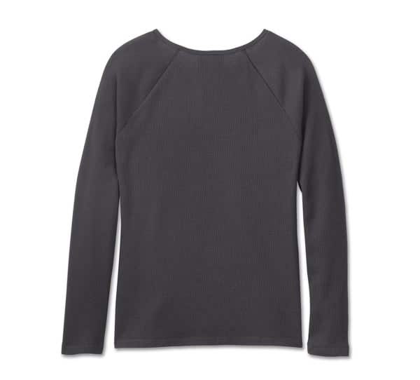 HARLEY-DAVIDSON WOMENS HARLEY-DAVIDSON OLD ENGLISH THERMAL TOP