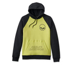 HARLEY-DAVIDSON MENS WILLIE G SKULL RAGLAN HOODIE