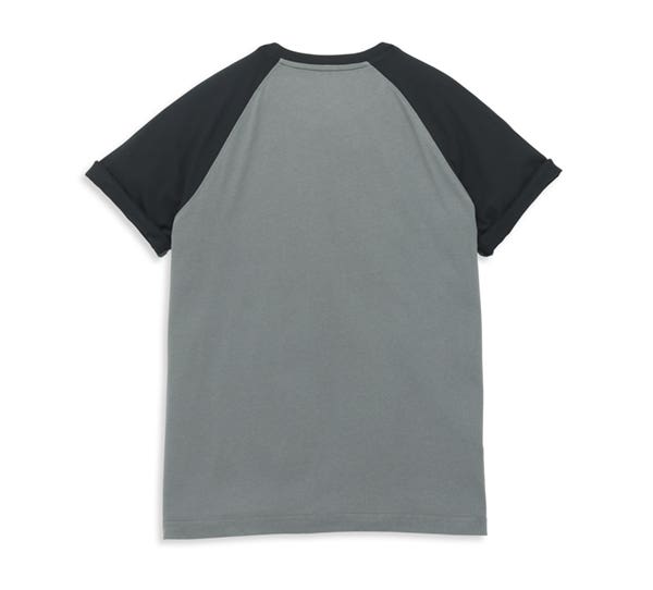 HARLEY-DAVIDSON MENS HERITAGE SIGN RAGLAN SLEEVE GRAPHIC TEE