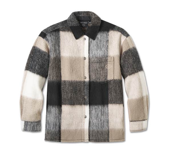 HARLEY-DAVIDSON WOMENS H-D PLAID SHIRT JACKET