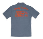 HARLEY-DAVIDSON MENS CURSIVE FONT CHAINSTITCH MECHANICS SHIRT
