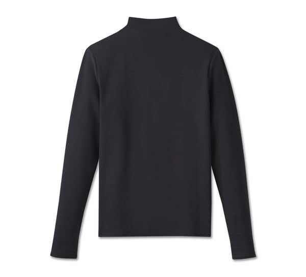 HARLEY-DAVIDSON WOMENS SUPERSTAR MILWAUKEE RIB MOCKNECK