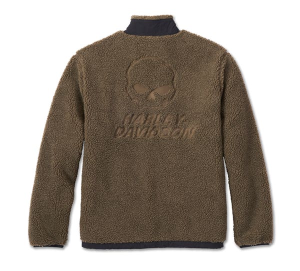 HARLEY-DAVIDSON MENS WILLIE G SKULL PRANCER FLEECE