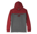 HARLEY-DAVIDSON MENS COLORBLOCK PULLOVER HOODIE