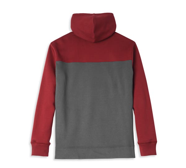 HARLEY-DAVIDSON MENS COLORBLOCK PULLOVER HOODIE