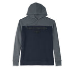 HARLEY-DAVIDSON MENS COLORBLOCK PULLOVER HOODIE
