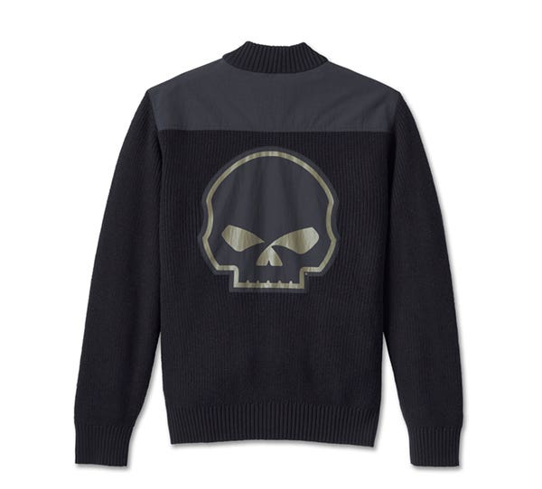 HARLEY-DAVIDSON MENS WILLIE G SKULL SWEATER