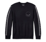 HARLEY-DAVIDSON MENS WILLIE G SKULL VIPER SWEATER