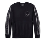 HARLEY-DAVIDSON MENS WILLIE G SKULL VIPER SWEATER