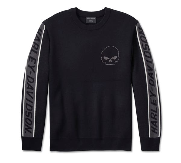 HARLEY-DAVIDSON MENS WILLIE G SKULL VIPER SWEATER