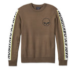 HARLEY-DAVIDSON MENS WILLIE G SKULL VIPER SWEATER