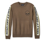 HARLEY-DAVIDSON MENS WILLIE G SKULL VIPER SWEATER
