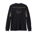 HARLEY-DAVIDSON MENS WILLIE G SKULL THERMAL SHIRT