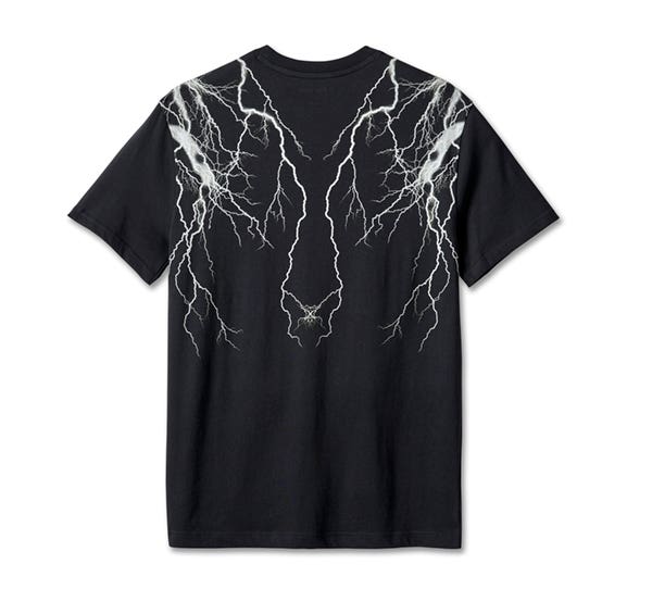 HARLEY-DAVIDSON MENS RIDE THE LIGHTNING TEE