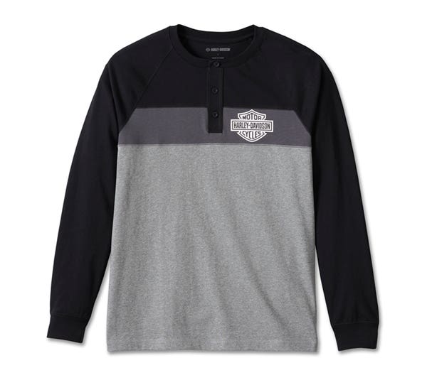 HARLEY-DAVIDSON MENS DARTING HENLEY