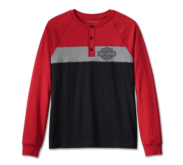 HARLEY-DAVIDSON MENS DARTING HENLEY