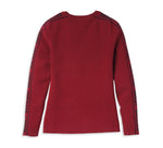 HARLEY-DAVIDSON WOMENS JACQUARD SLEEVE SWEATER